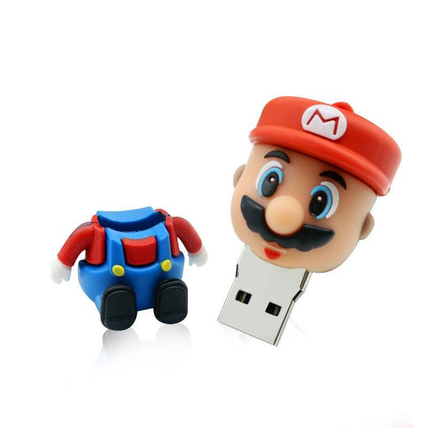 Cartoon Super Mario usb Stick 4gb 8gb 16gb 32gb 64gb Flash Memory Stick Pendrive USB Flash Drive For Tablet PC eprolo