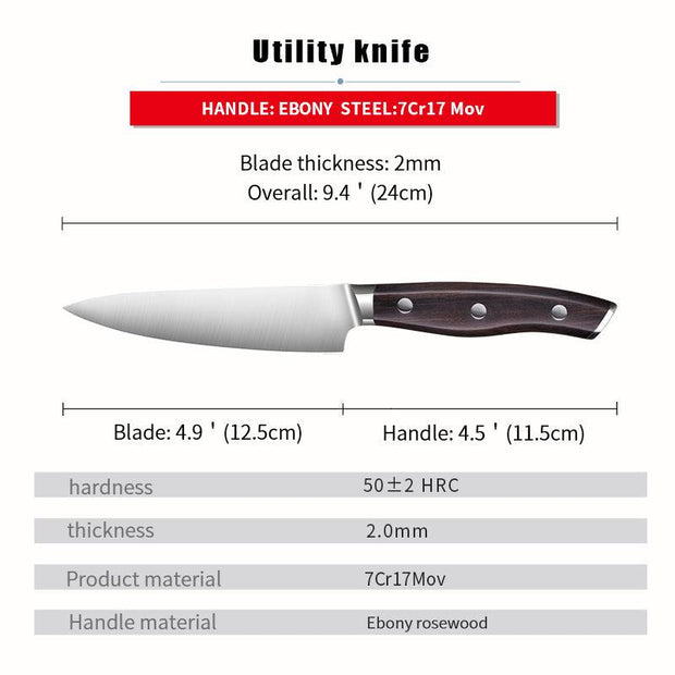 Chef knife  7Cr17mov  Stainless Steel Kitchen GoodsProfessional Cooking Tool eprolo