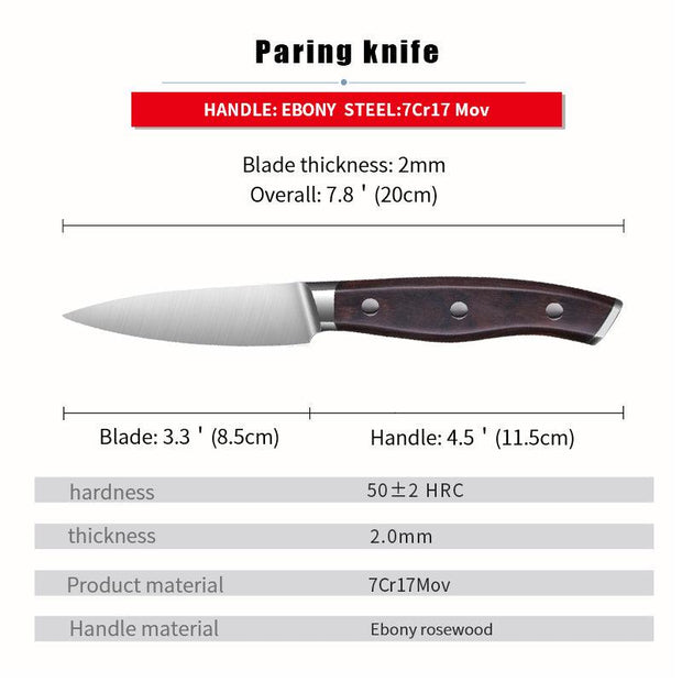 Chef knife  7Cr17mov  Stainless Steel Kitchen GoodsProfessional Cooking Tool eprolo