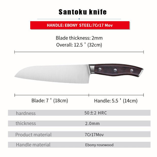 Chef knife  7Cr17mov  Stainless Steel Kitchen GoodsProfessional Cooking Tool eprolo