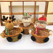 Christmas Candy Storage Basket Decoration Santa Claus Storage Basket Gift christmas decorations for home - Sunny Side Store