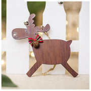 Christmas Deer Wooden Pendants Ornaments for Xmas Tree DIY Ornament Christmas Party Decorations Kids Gift hanging drop ornaments - Sunny Side Store