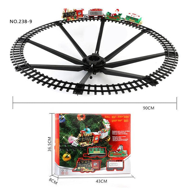 Christmas Electric Rail Car Toys Train Track Musical Christmas Tree Decoration Railway Set Children'S Kids Toys Gift - Sunny Side Store