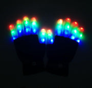 Christmas Gift Halloween Colorful Glove Rainbow Glove LED Glove Fluorescent Dance Glove eprolo