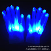 Christmas Gift Halloween Colorful Glove Rainbow Glove LED Glove Fluorescent Dance Glove eprolo