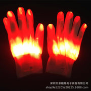 Christmas Gift Halloween Colorful Glove Rainbow Glove LED Glove Fluorescent Dance Glove eprolo