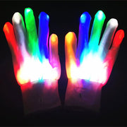 Christmas Gift Halloween Colorful Glove Rainbow Glove LED Glove Fluorescent Dance Glove eprolo