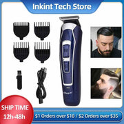 CkeyiN Professional Electric Hair Clipper Rechargeable Shaver Beard Hair Trimmer Cutting Machine Men's Haircut Beard Trimer 48 - Sunny Side Store