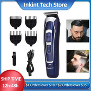 CkeyiN Professional Electric Hair Clipper Rechargeable Shaver Beard Hair Trimmer Cutting Machine Men's Haircut Beard Trimer 48 - Sunny Side Store Sunny Side Store  14.34