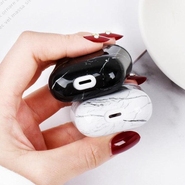 Compatible with Apple, Compatible with Apple , Marbled earphone case - Sunny Side Store