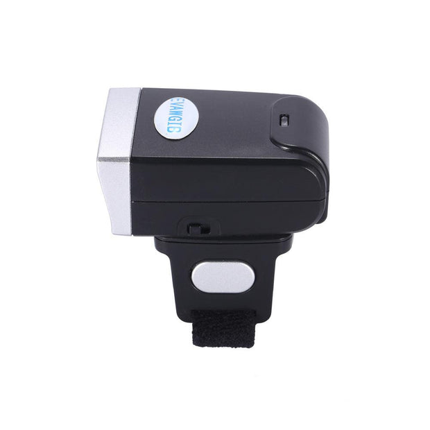 Compatible with Apple , QR Code Wireless Bluetooth Scanning Gun Portable Ring Wearable Scanner - Sunny Side Store