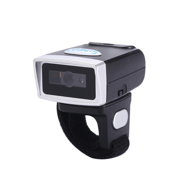 Compatible with Apple , QR Code Wireless Bluetooth Scanning Gun Portable Ring Wearable Scanner - Sunny Side Store