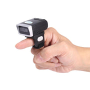 Compatible with Apple , QR Code Wireless Bluetooth Scanning Gun Portable Ring Wearable Scanner - Sunny Side Store