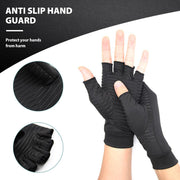 Compression Arthritis Glove Unisex Joint Pain Relief Half Finger Brace - Sunny Side Store