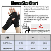 Compression Arthritis Glove Unisex Joint Pain Relief Half Finger Brace - Sunny Side Store