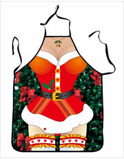 Creative Christmas apron Navidad pinafore couple sexy uniforms temptation dress Christmas decoration for home new year gifts - Sunny Side Store