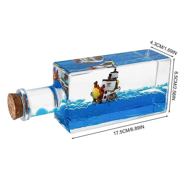 Creative Cruise Ship Fluid Drift Bottle Desktop Decorate Birthday Gift Decompressions Decoration Hourglass Ship Ornament Gift eprolo