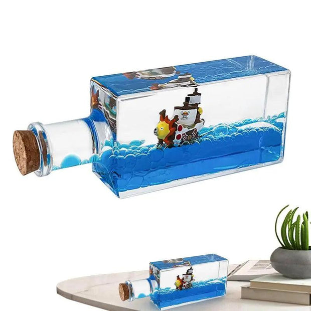 Creative Cruise Ship Fluid Drift Bottle Desktop Decorate Birthday Gift Decompressions Decoration Hourglass Ship Ornament Gift eprolo