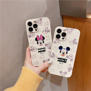 Cute Mickey suitable for iphone13pro mobile phone case full package Apple 8p / 12 dispersed Minnie 11 protective case XR eprolo