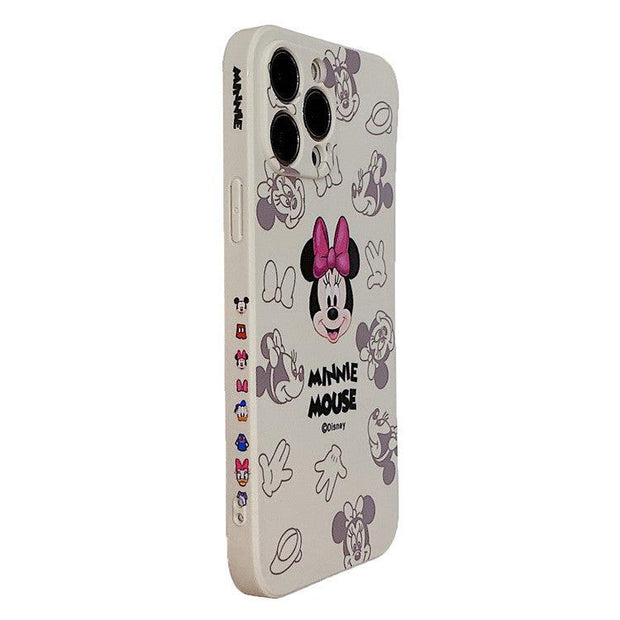 Cute Mickey suitable for iphone13pro mobile phone case full package Apple 8p / 12 dispersed Minnie 11 protective case XR eprolo