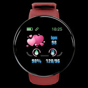 D18 Smart Bracelet Color Round Screen Heart Rate Blood Pressure Sleep Monitoring Pedometer Sports Encyclopedia Star Smart Watch eprolo