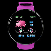 D18 Smart Bracelet Color Round Screen Heart Rate Blood Pressure Sleep Monitoring Pedometer Sports Encyclopedia Star Smart Watch eprolo