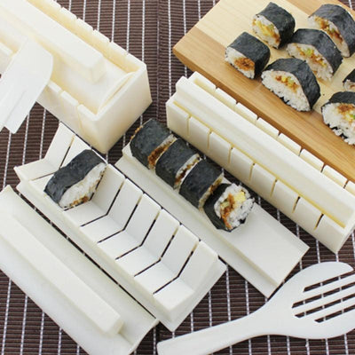 DIY Rice Ball Sushi Maker Mold Kitchen Sushi Making Tool Set For Sushi Roll Kitchen Accessory Cooking Tool - Sunny Side Store