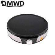 DMWD 220V Electric Crepe Maker Pizza Pancake Baking Pan Non-stick Griddle Chinese Spring Roll Pie Frying Steak Cooker Roaster EU - Sunny Side Store My Store  38.64