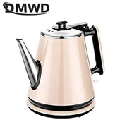 DMWD Household Electric Kettle 1L Tea Maker Classic Coffee Pot Water Boiler Stainless Steel Office Heater Automatic Power Off - Sunny Side Store