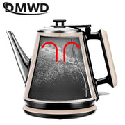 DMWD Household Electric Kettle 1L Tea Maker Classic Coffee Pot Water Boiler Stainless Steel Office Heater Automatic Power Off - Sunny Side Store