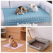 Dog Mat Cooling Summer Pad Mat For Dogs Cat Blanket Sofa Breathable Pet Dog Bed Summer Washable For Small Medium Large Dogs Car - Sunny Side Store