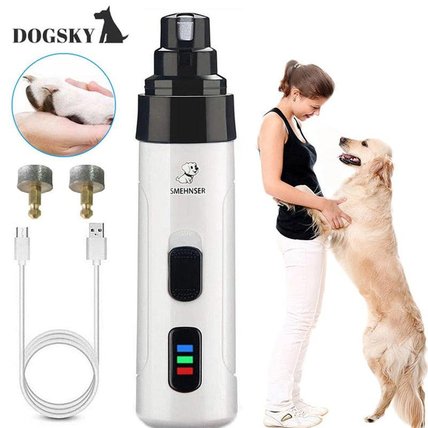 Dog Nail clipper for dogs nail clippers pet grinder short unhas gato for cats Nail Clipper USB Animal Grooming Trimmer Low Noise - Sunny Side Store