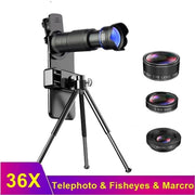 Dragon 36X Mobile Phone Lens Kit With Tripod - Sunny Side Store