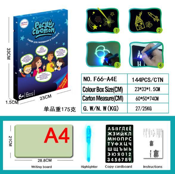 Draw With Light Fun  Glowing Paint Glow Light Tablet Draw With Light Fun And Developing Toy eprolo