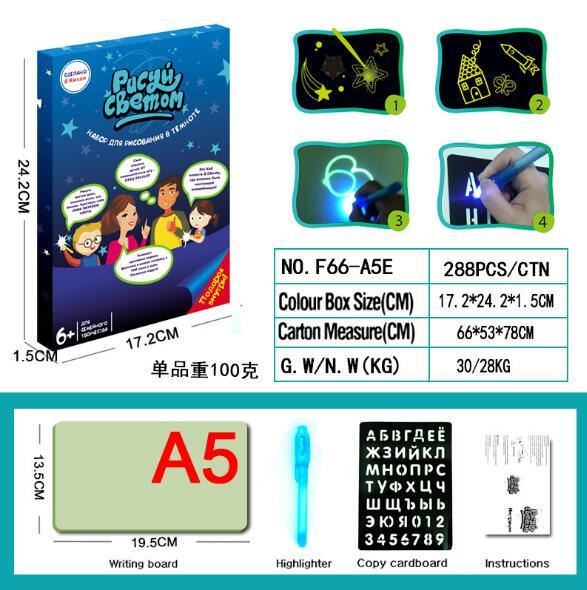 Draw With Light Fun  Glowing Paint Glow Light Tablet Draw With Light Fun And Developing Toy eprolo