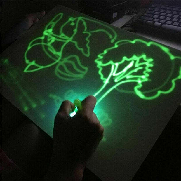 Draw With Light Fun  Glowing Paint Glow Light Tablet Draw With Light Fun And Developing Toy eprolo