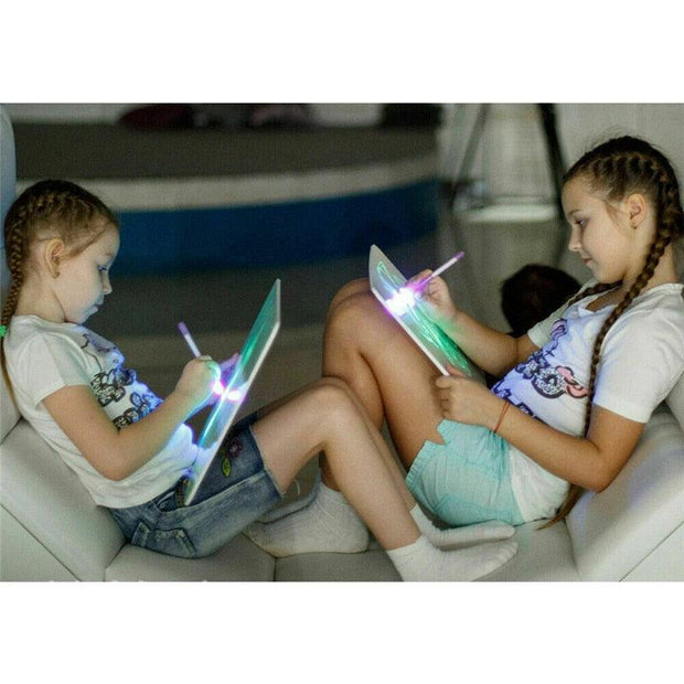 Draw With Light Fun  Glowing Paint Glow Light Tablet Draw With Light Fun And Developing Toy eprolo