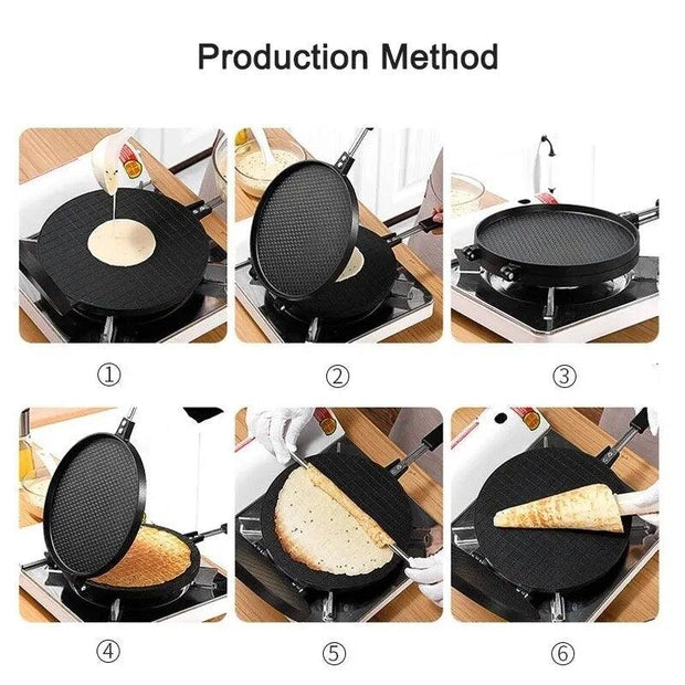 Egg Roll Waffle Maker Nonstick Cake Mold For Home Bakeware DIY Mini Ice Cream Cone Tool Baking Pastry Utensils Kitchen Supplies - Sunny Side Store Sunny Side Store  18.63