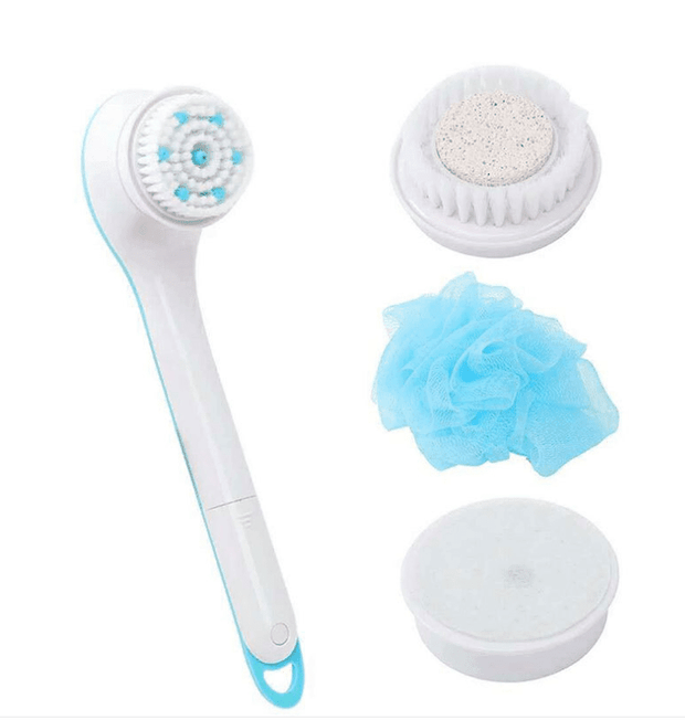 Electric Bath Brush Back Body Bath Shower Sponge Scrubber Brushes With Handle Exfoliating Scrub Skin Massager Exfoliation Bathroom Brush eprolo