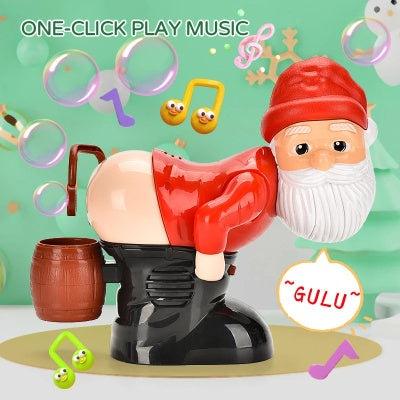 Electric Santa Claus Bubbles Machine Blowing Bubbles Music Light Entertainment Toy Prank Funny Ornament Christmas Gifts Christmas Decorations eprolo