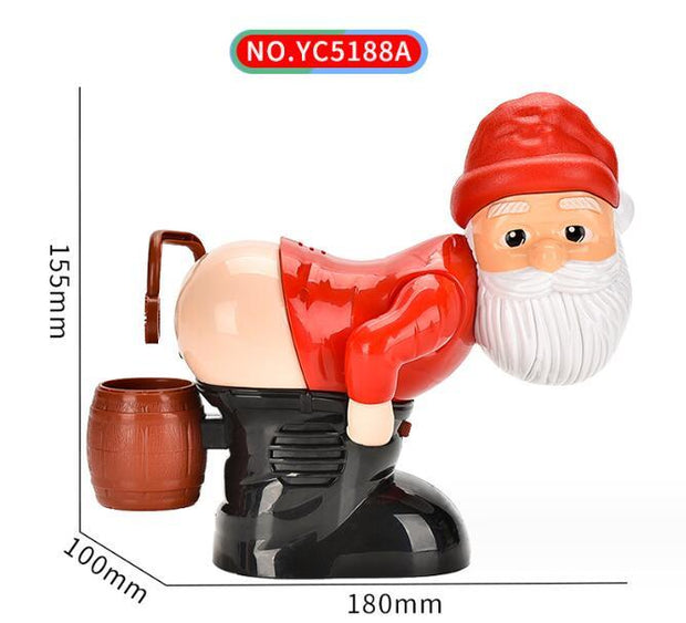 Electric Santa Claus Bubbles Machine Blowing Bubbles Music Light Entertainment Toy Prank Funny Ornament Christmas Gifts Christmas Decorations eprolo