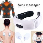 Electric Tens Unit Pulse Neck Massager Magnetic Pulse Therapy Vertebra Relax - Sunny Side Store