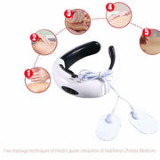 Electric Tens Unit Pulse Neck Massager Magnetic Pulse Therapy Vertebra Relax - Sunny Side Store