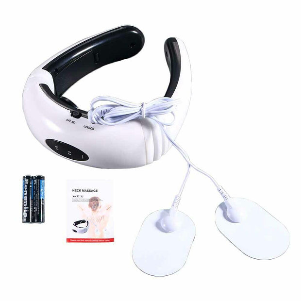 Electric Tens Unit Pulse Neck Massager Magnetic Pulse Therapy Vertebra Relax - Sunny Side Store