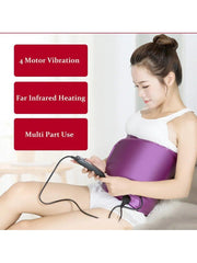 Electric Vibration Massage Belt 360° Heating to burn fat Oscillate Slimming Slender Waist Shaper Body Weight Loss Belt 110-240V - Sunny Side Store