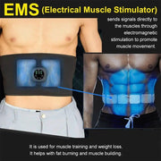 EMS Electric Abdominal Body Slimming Belt Waist Band Smart Abdomen Muscle Stimulator Abs Muscle Fitness Vibration Belly Trainer - Sunny Side Store Sunny Side Store  14.75