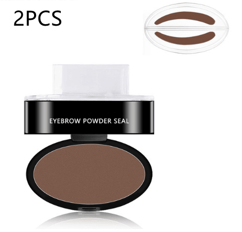 Eyebrow Powder Stamp Tint Stencil Kit Cosmetics Professional Makeup Waterproof Eye Brow Stamp Lift Eyebrow Enhancers Stencil Kit - Sunny Side Store