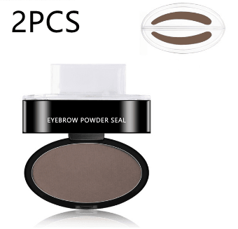 Eyebrow Powder Stamp Tint Stencil Kit Cosmetics Professional Makeup Waterproof Eye Brow Stamp Lift Eyebrow Enhancers Stencil Kit - Sunny Side Store