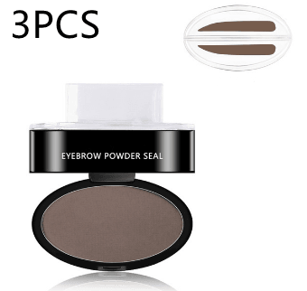 Eyebrow Powder Stamp Tint Stencil Kit Cosmetics Professional Makeup Waterproof Eye Brow Stamp Lift Eyebrow Enhancers Stencil Kit - Sunny Side Store