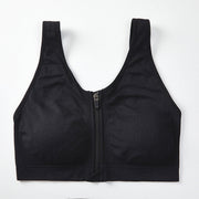 Front Zipper Sports Bra Shockproof High Strength Beauty Back